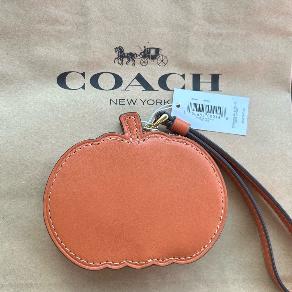 Coach Pumpkin Coin Case